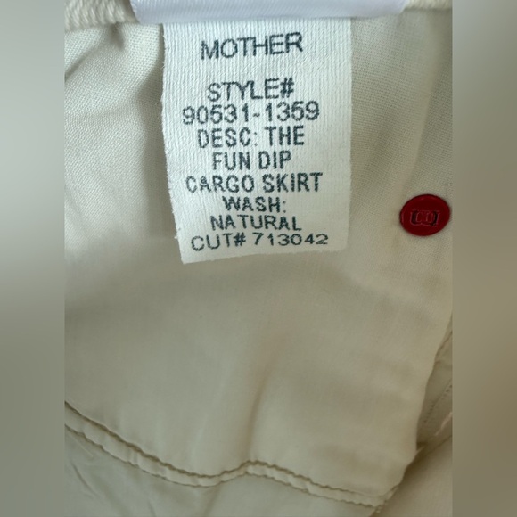 MOTHER SNACKS! The Fun Dip off white Cargo Skirt • 28 - Picture 11 of 11